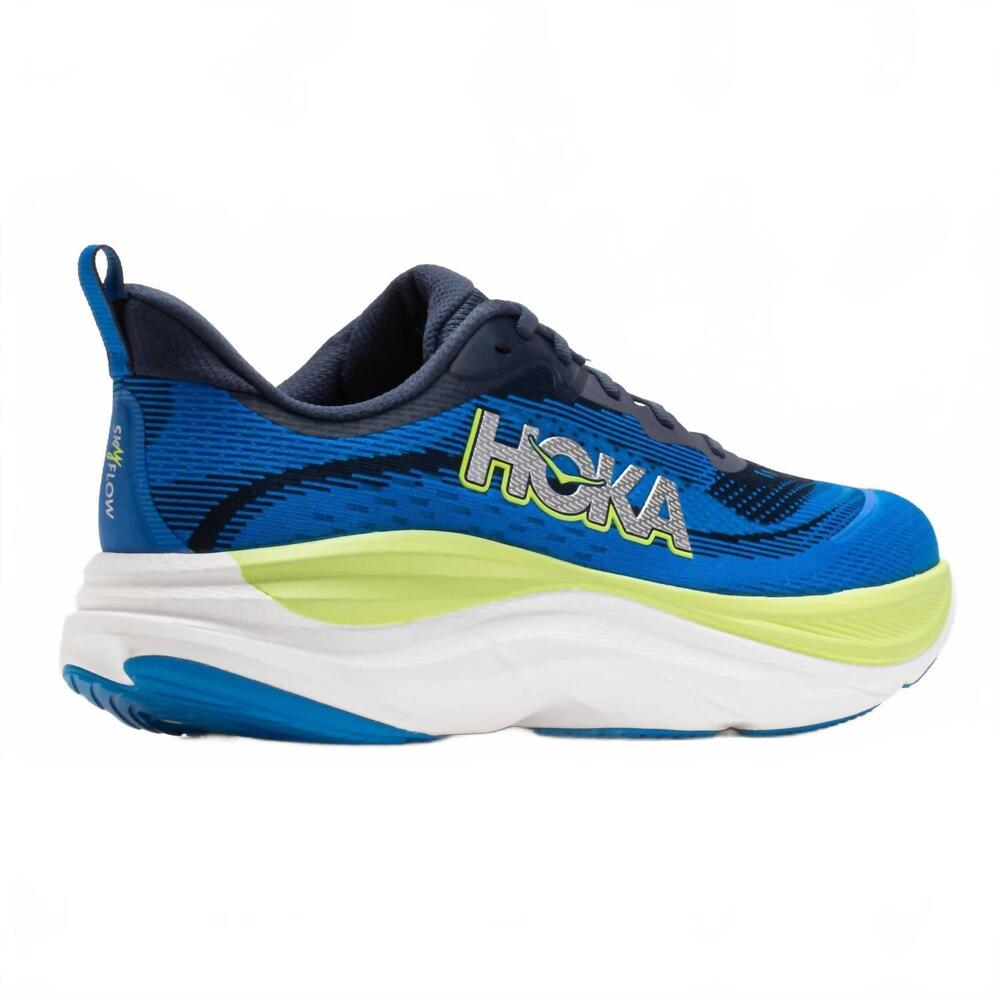 NEW HOKA men's skyflow shoes in varsity navy/electric cobalt - Picture 7 of 8